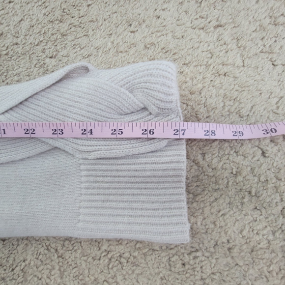 Robert Rodriguez Braided Sweater Womens M Wool Cashmere Knit Turtleneck Beige - Picture 8 of 11